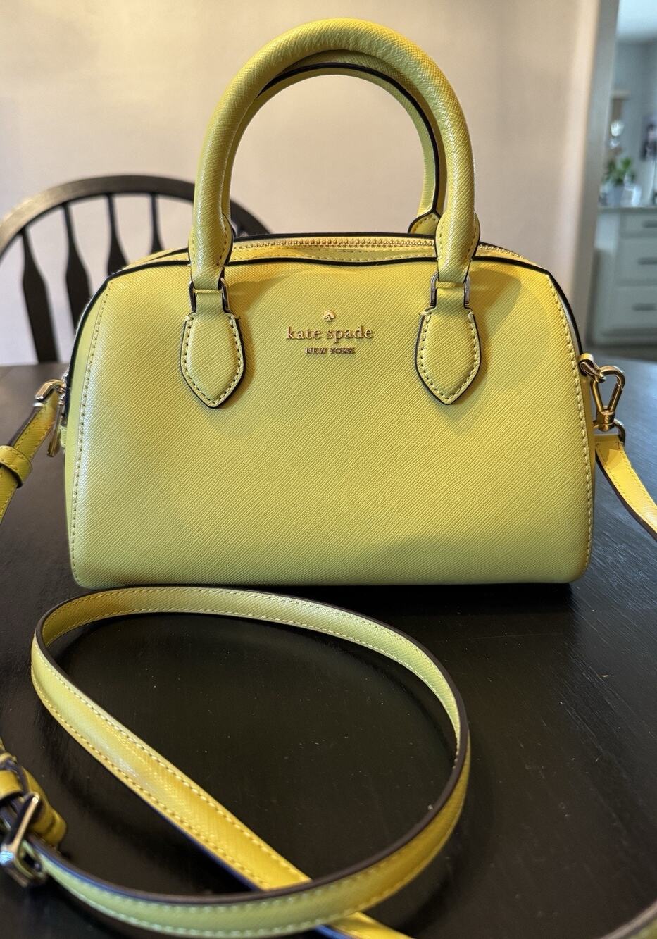 Kate Spade New York Madison Small Dolly Duffel Crossbody Bag In Lime Slice